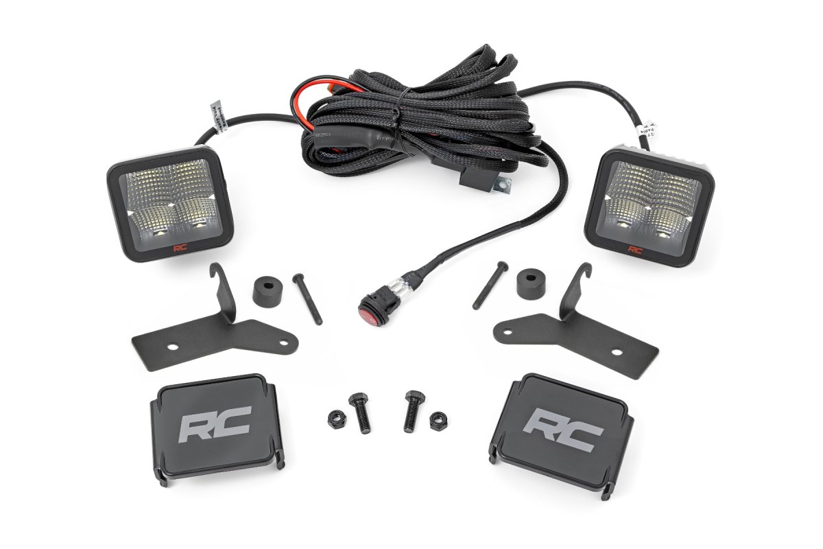 Jeep Wrangler LED Light Kit - Lower Windshield - Rough Country - 2